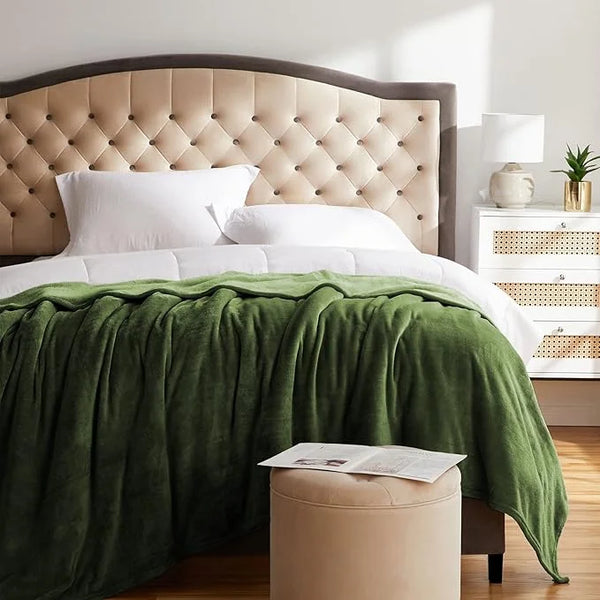 Pistachio AC Fleece King Size Blanket