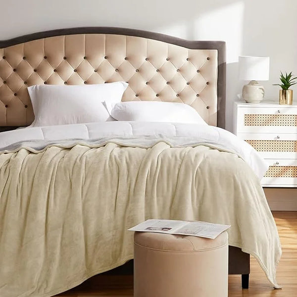 Off-White AC Fleece King Size Blanket