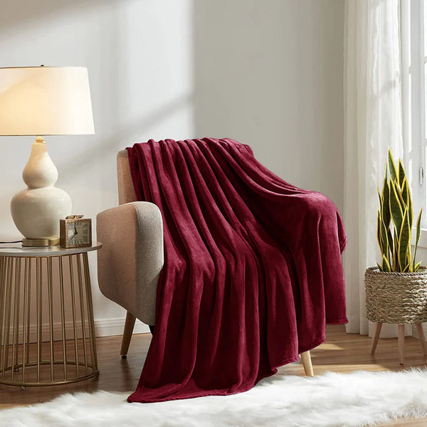 ac fleece plush Blanket red king